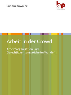 cover image of Arbeit in der Crowd